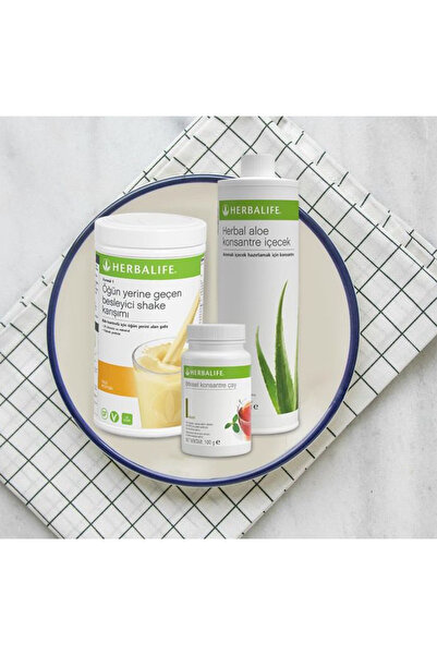 Herbalife Sahur Öğünü Muzlu Besleyici Shake Herbal Aloe İçecek Bitkisel Klasi...