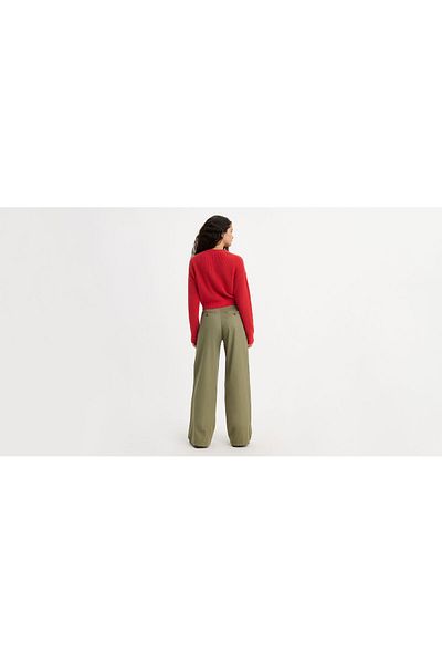 Levi's LE HIGH BAGGY Women's / Girls Green Jeans