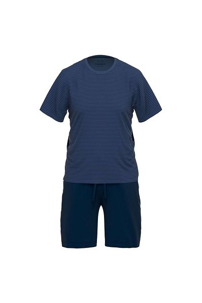 Ceceba Herren Schlafanzug, 2-tlg. Set - Shorty, kurz, Rundhals