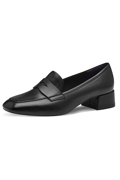 Tamaris Damen Halbschuhe Slipper 1-24309-42 Schwarz 003 Black Leather Leder mit TOUCH-IT