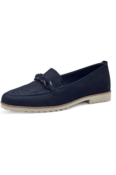 Tamaris Damen Halbschuhe Slipper 1-24200-42 Blau 805 Navy Leder mit TOUCH-IT