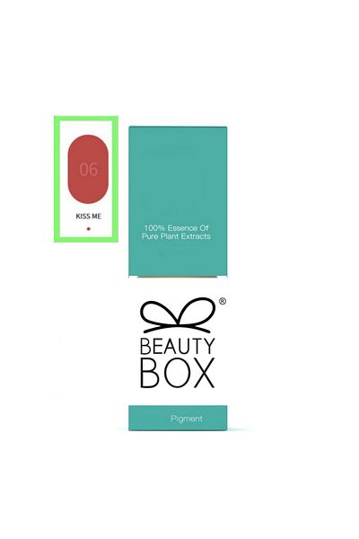 Beauty Box Kiss Me Vegan Permanent Makeup Paint PMU Pigment Nontoxic Essence of Pure Plant Extracts 12ml