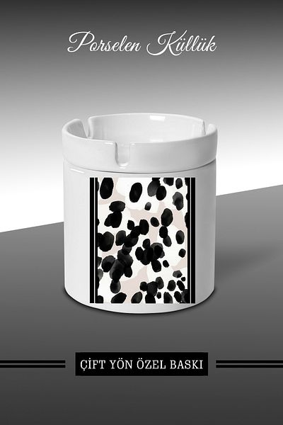 yhfoto Τασάκι BenekDesigned - Ethnic Porcelain Ashtray - Επιτραπέζιο τασάκι