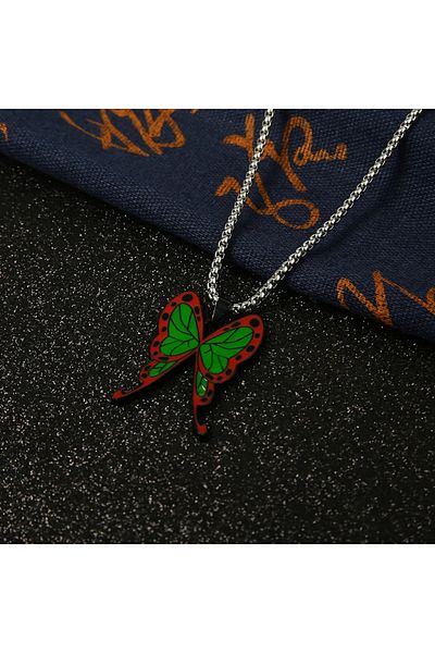 FG KONNİCHİWA Anime Demon Slayer amado Tanjirou Nezuko Kimetsu no Yaiba Cosplay NECKLACE