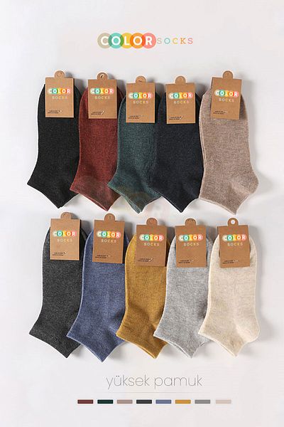 Color Socks 8 чифта цветни ботуши Памучни летни дамски чорапи