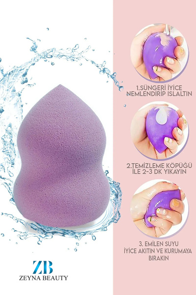 ZEYNABEAUTY 7'Li Makyaj Süngeri Seti