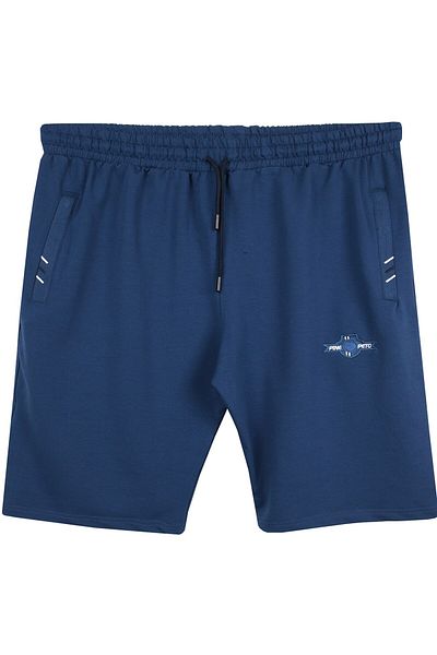 marufshop Мъжки шорти от пениран памук, големи размери, индиго, подходящи за 110-150 килограма