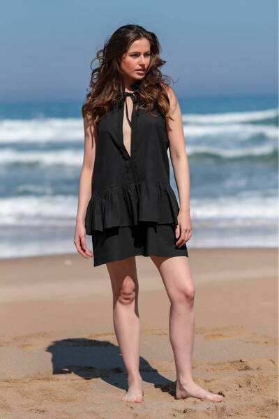 lees istanbul Capri Siyah Elbise