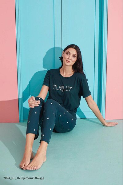 Pijamoni Women's Milan silk bamboo Pajama Set