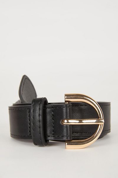 DeFacto Damen-Jeansgürtel aus Kunstleder B4126axns