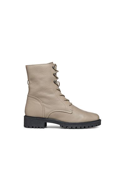 Geox Geox Beige Booties Womens Shoes