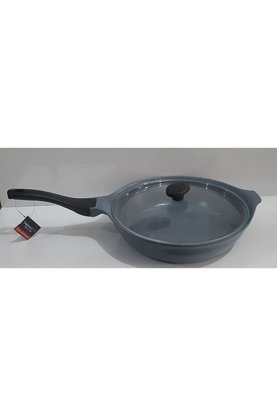 ThermoAD 28 cm pyro wok pan with lid light gray