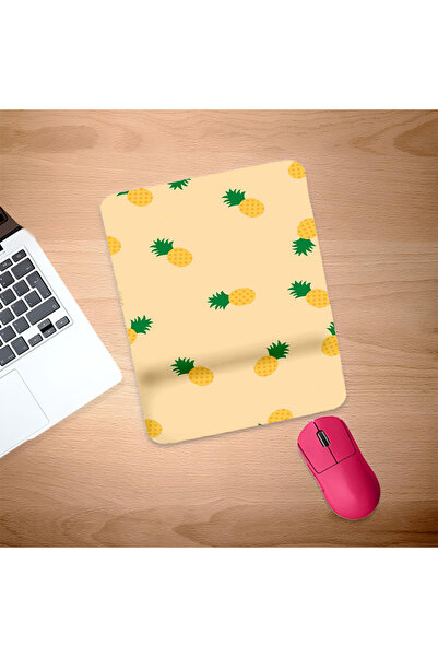 UcuruStore Μικροσκοπικό Mouse Pad με σχέδιο ανανά και στήριγμα καρπού
