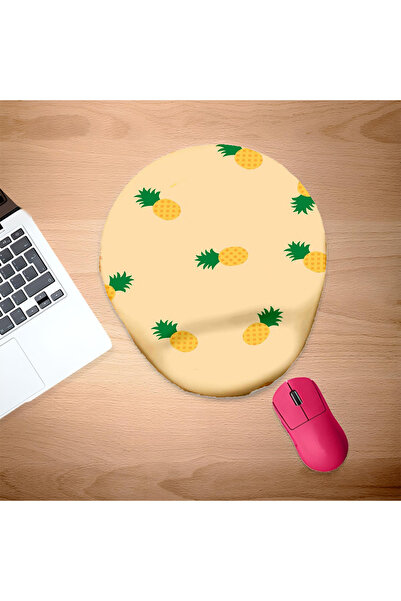 UcuruStore Μικροσκοπικό Mouse Pad με σχέδιο ανανά και στήριγμα καρπού