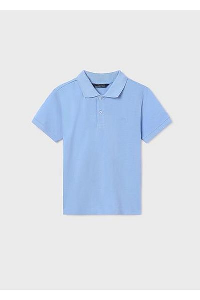 MAYORAL Tricou cu gât polo albastru pentru băiat 00890-045