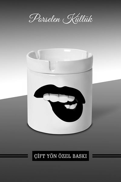 Bytwo Scrumieră Lip Wild Design - Scrumieră din porțelan - Scrumieră *külbytX83