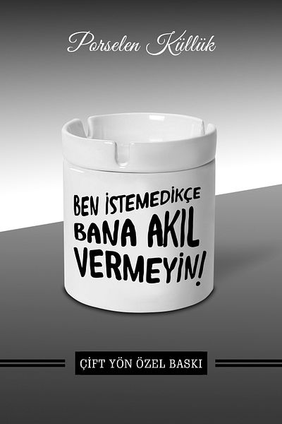 bymat Don't Mind Me Unless I Want It Designed Ashtray - Porcelain Ashtray - Ashtray *külbymX349