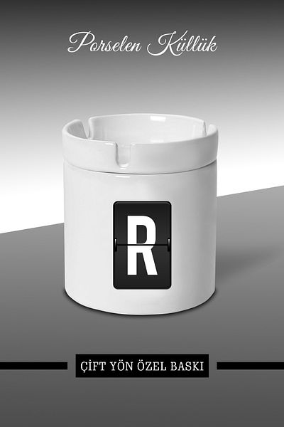 bymat R Designed Ashtray - Porcelain Ashtray - Ashtray *ashtray}