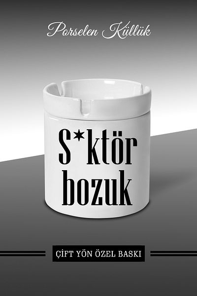 bymat Τασάκι Sector Distorted Design - Τασάκι πορσελάνης - Επιτραπέζιο τασάκι *külbymX355