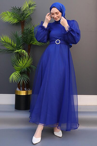 GİZ AGİYİM Φόρεμα Night Blue Elfida Hijab