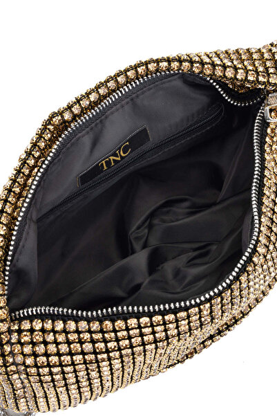 Tamer Tanca Γυναικεία Vegan Gold τσάντα ώμου