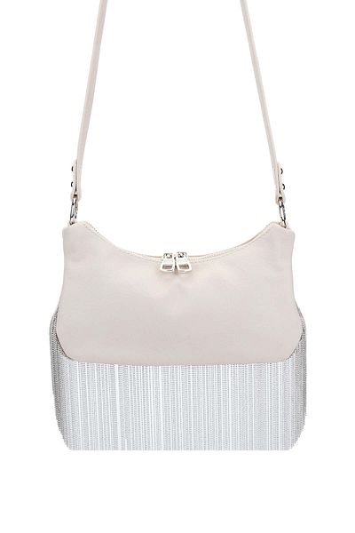 Tamer Tanca Beige Vegan Women's Shoulder Bag