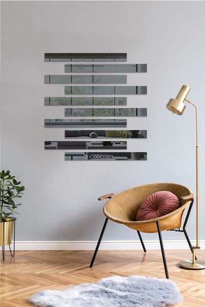 Decorita Ayna - Füme Ayna - 10'lu Takım Şerit Ayna