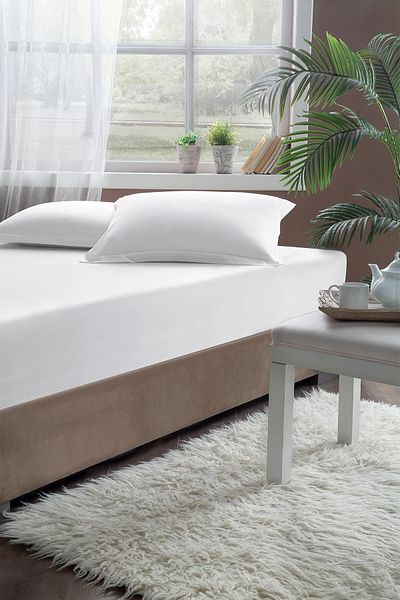 Pierre Cardin White Cotton Fitted Sheet - 100x200