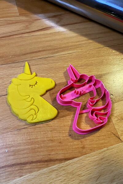 Lena Gift Store Unicorn Themed Cookie Cake Candy Dough Mold