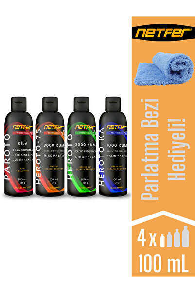 Netfer 4'lü Pasta Cila Set - 4x100 ml