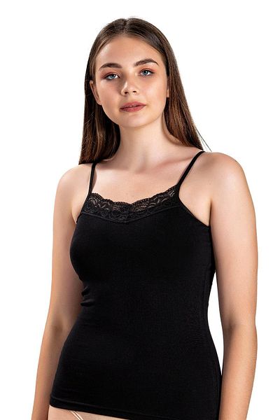 Jiber Women's Black Lace Rope Strap Athlete