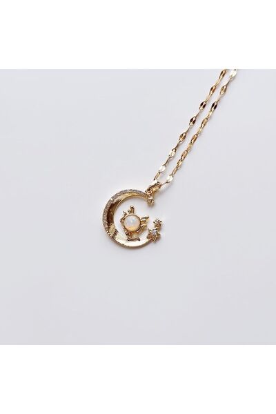 Boise Atelier Deer Steel Necklace |   Steel Necklace