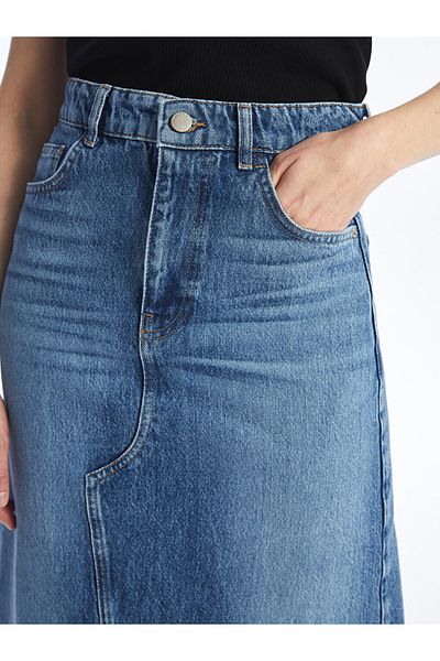 LC Waikiki Fustă Jeans de damă cu ajustare standard