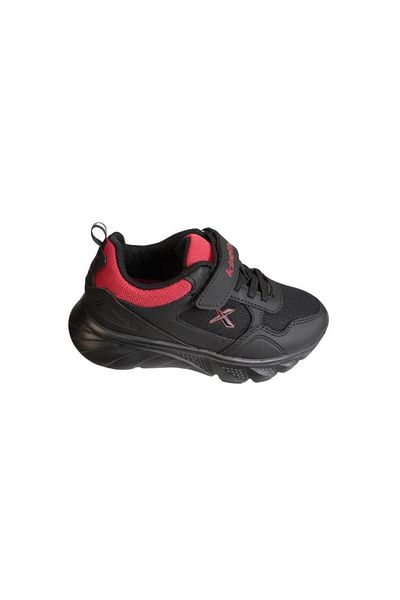 Kinetix Boy's Black Gray Velcro Comfort Comfortable Sole Sneaker Sports Shoes