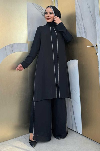 Bym Fashion Διπλό κοστούμι 8487 Μαύρο