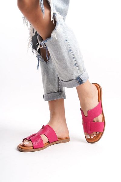 ERNİLA Women's Slippers - Genuine Leather
