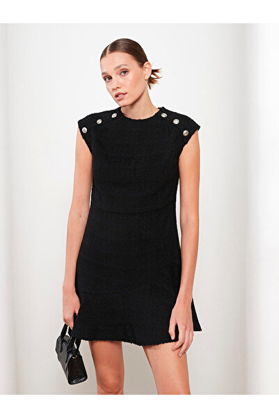 LC Waikiki Дамска велосипедна рокля без ръкави с мотив на врата