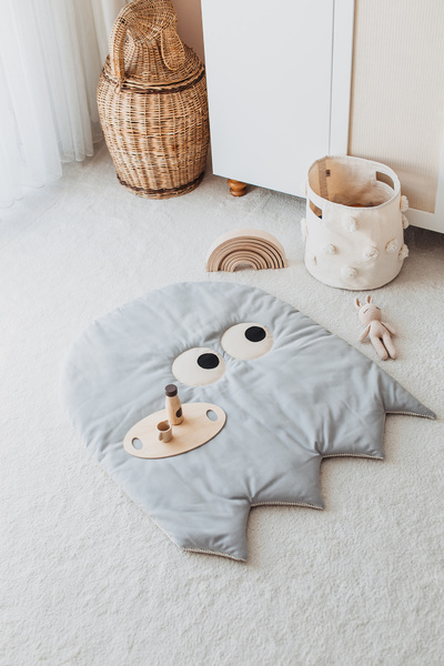 DERY BABY Oyun Halısı Oyun Matı- GREY (100-85)cm