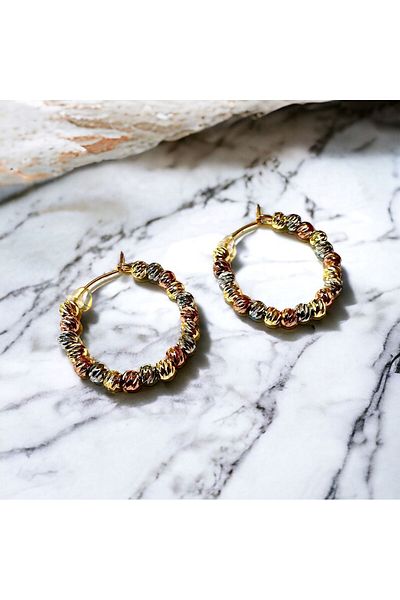 Forentina Colorful Dorica Hoop Earrings PS3439
