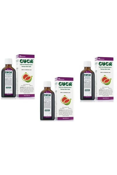 Berko 3 Pieces Cuca Fig Extract Syrup