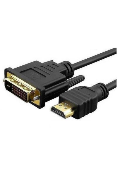 Temiz Pazar Hdmi To Dvi 10 Metre Çevirici Dönüştürücü Görüntü Kablosu