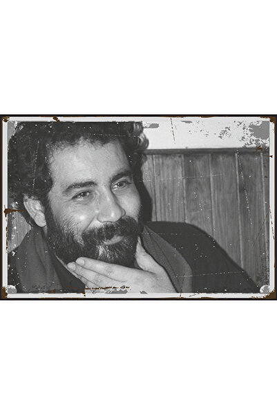 Hayat Poster Ahmet Kaya siyah Beyaz Retro ahşap poster 827