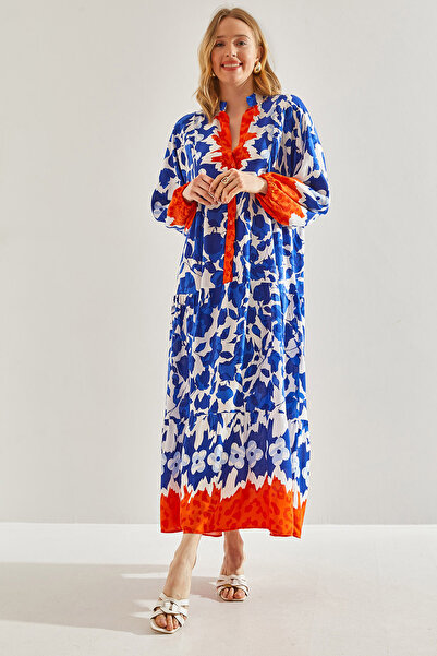 Bianco Lucci Viscose Patterned Women's Dress - Multi60171051