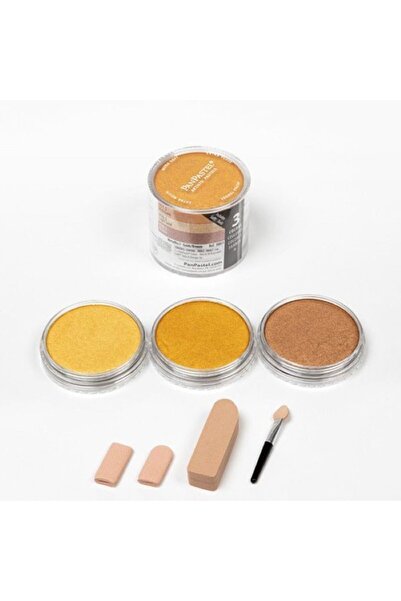 Panpastel طلاء باستيل فني فائق النعومة بألوان ميتاليكس، مجموعة من 3 قطع 30031