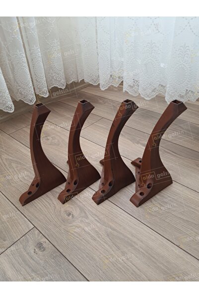 aldagelsin Mobilya Koltuk Sehpa Komidin Puf Bench Lükens Ayak 28 cm 4 Adet