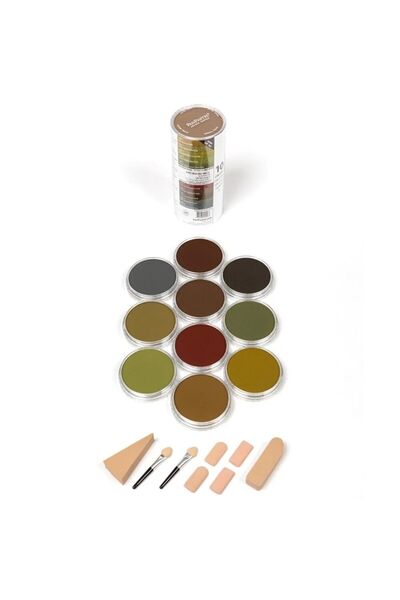 Panpastel Ultra Soft Artist Pastel Paint Extra Dark Shades Warm Set of 10 30105