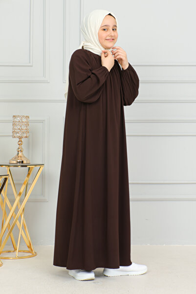 KADEEM Reglan Sleeve Gathered Children's Dress-Medina Silk