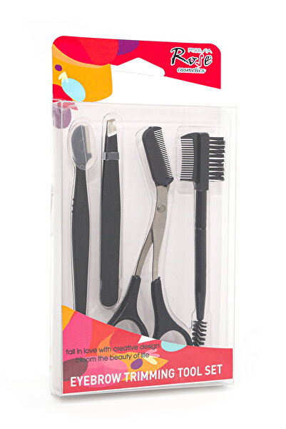 Roesıa Rose Cosmetics Rose 4'lü Kaş Bakım Seti - Eyebrow Trımmıng Tool Set