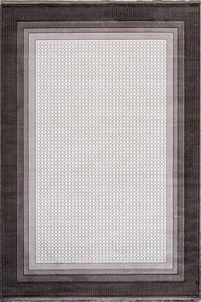 Enti Halı Çam Halı Miras 6817 Kahve Modern Desenli Makine Halısı