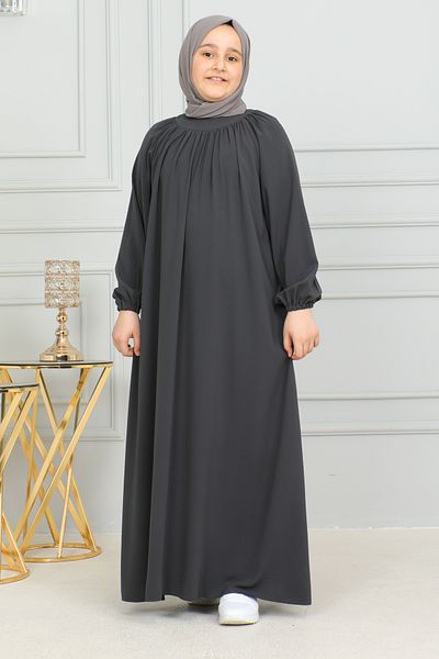 KADEEM Rochie pentru copii cu mâneci raglan-Medine din mătase
